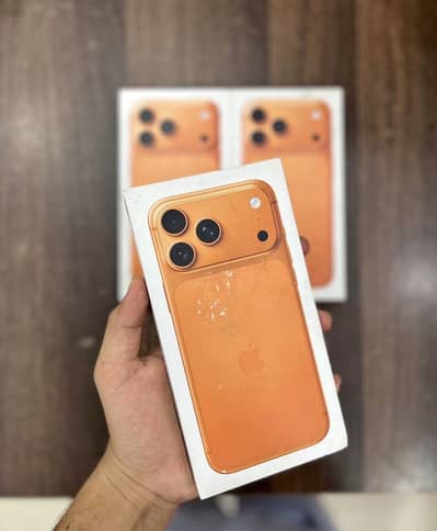 17 pro max box pack non active  256 gb jv orange
