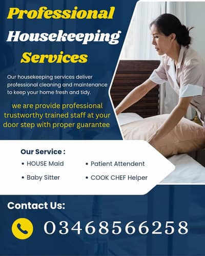 PROFESSIONAL MAID BABY SITTER PATIENT ATTENDENT COOK HELPER
