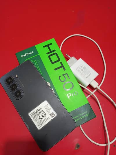 Infinix hot 50 pro 10/10 condition with complete