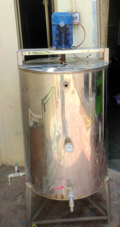 Juice Boiler Mixer Drum with 3 Phase Motor and VFD