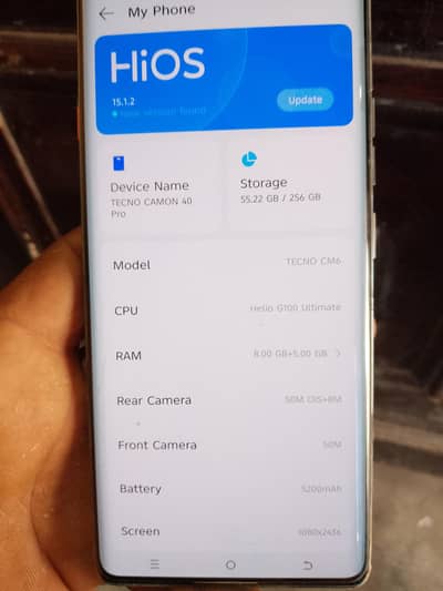 tecno camon 40 pro 8GB 256 GB for sale 5 man warranty