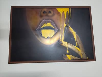 Striking piece of artwork having High-quality, large-format glass