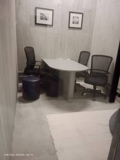 1250 Sq Ft Office For Rent Facing Main Boulevard, Garden Town Lahore Hall Shaped Big Window Facing Road Non Furnished.