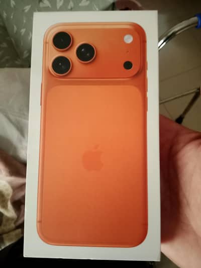 Brand new (box pack) 17 pro max Cosmic Orange 256 factory unlock