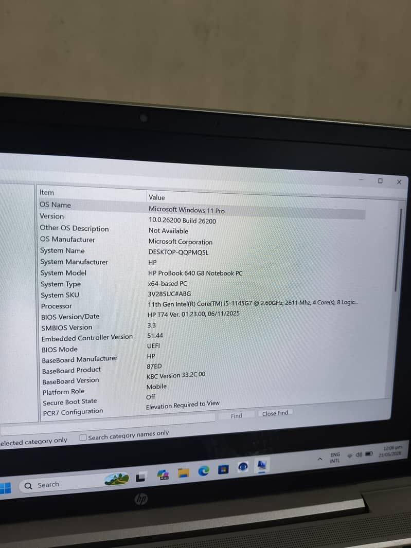 hp i5/11th generation 1
