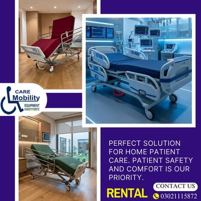 Electric Hospital Bed ON RentPatient Electric Bed Medical Bed for RENT