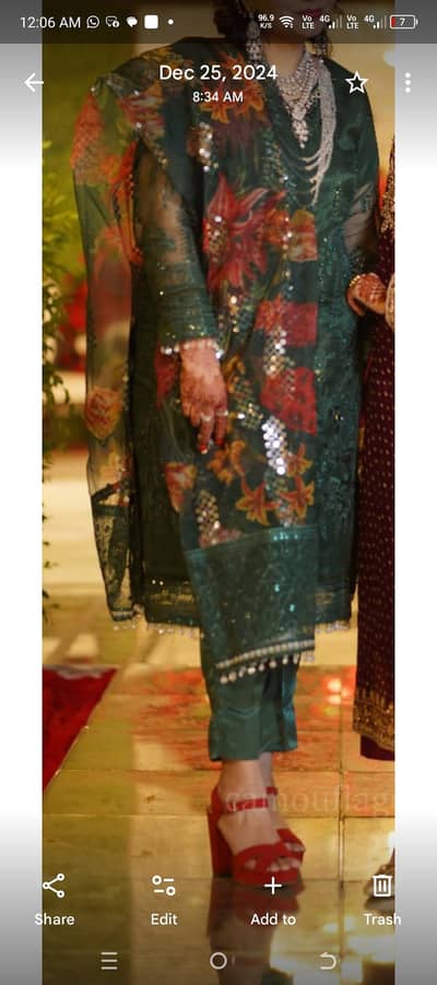 beautiful dress in organza
