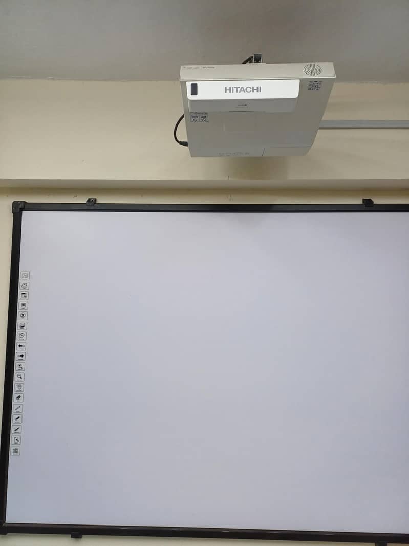 Digital smart board with projector - complete interactive setup 2
