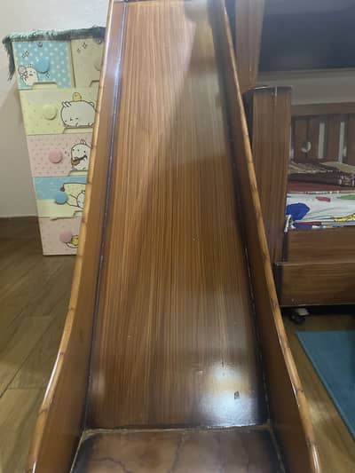 Kids wooden slide