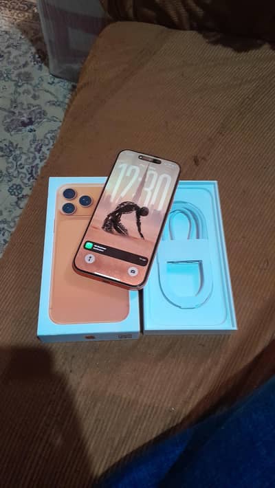 IPhone 17 pro max same like new 256 GB orange colour