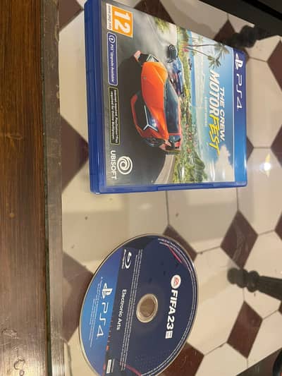 ps4 crew motorfest and fifa 23 only 2days used