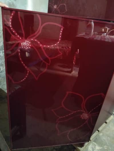 Orient Refrigerator Red with Glass Door