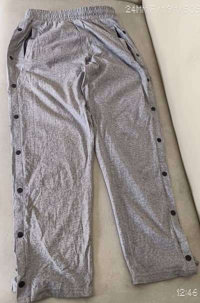 Gym Trousers with side buttons, size Small, from Bandana