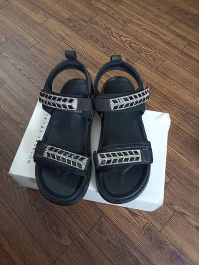 Women Black Stylish Comfort Sandal
