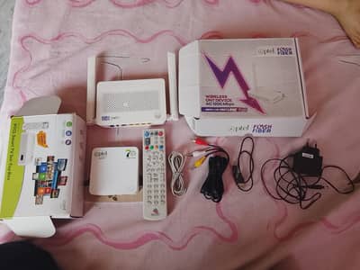Router and Tv box set ifor sale