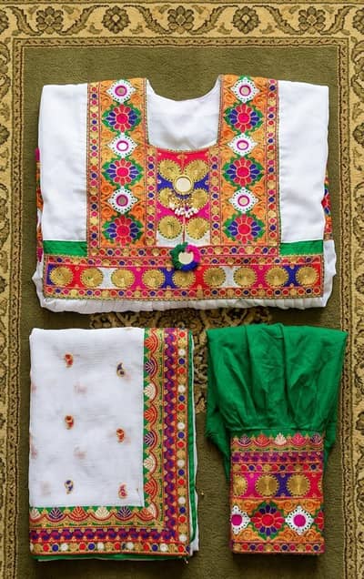 Beautiful Traditional Pathani Stitched Dress