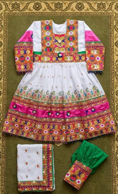 Beautiful Traditional Pathani Stitched Dress