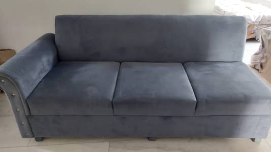 L shape sofa set with two centre tables