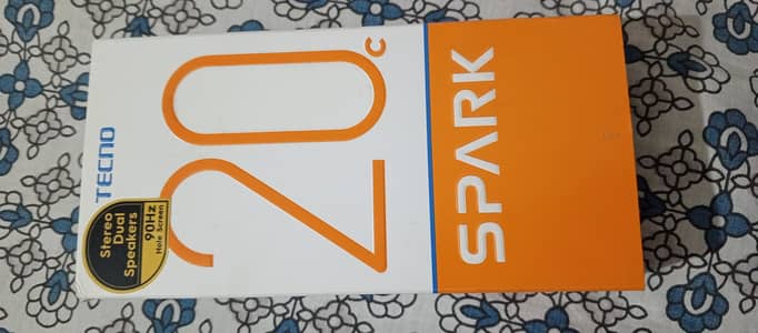 Techno spark 20 C with original charger and back cover