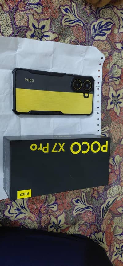Poco X7 pro yellow 12/512 everything fine with full box and charger