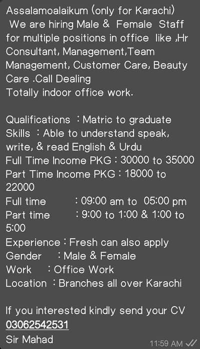 Work on  beauti care products
