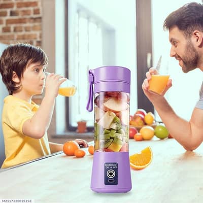 Portable Electric Juicer Blender - 6 Blades Rechargeable