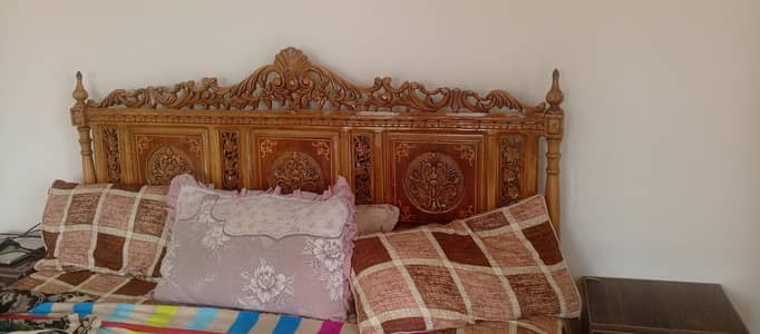 pure sheesham wood bed for sale