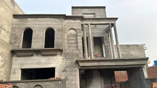 Grey Structure10 Marla House With BAsement For Sale In Sector C Bahria Town Lahore