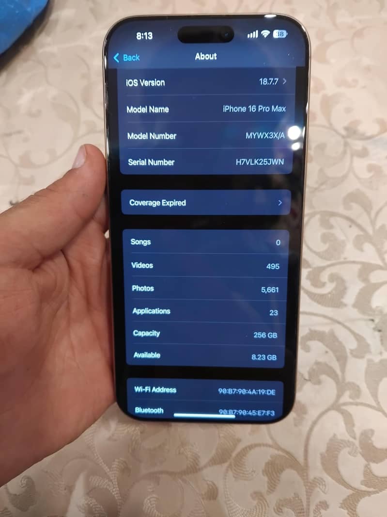 iPhone 16pro Max 8