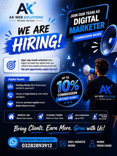 Hiring Digital Marketer – Remote Job | Commission Based | Work From H