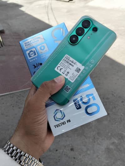 Tecno Camon 50 pro just box open (non active)