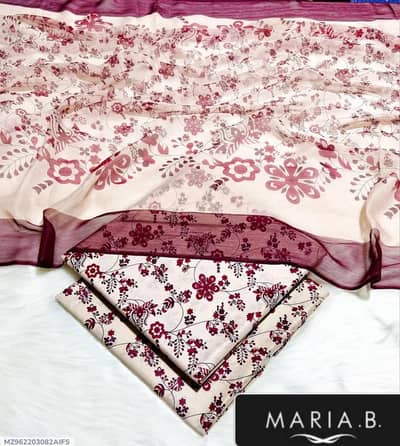 New design lawn 3 piece suit digital print (only delivery)