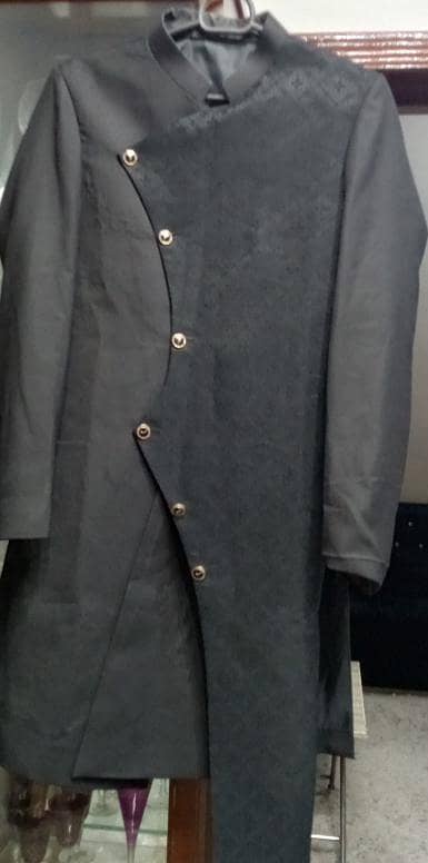 black sherwani