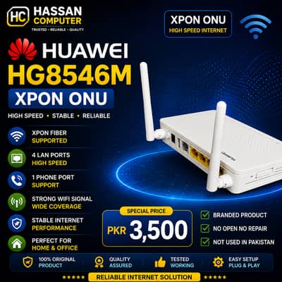 XPON (GPON & EPON) Dual Band (2.4G & 5G) Fiber Routers look like new