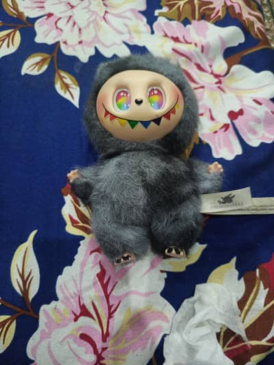 Labubu Grey Colour Rainbow Eyes  | Cute & Stylish Collectible Toy