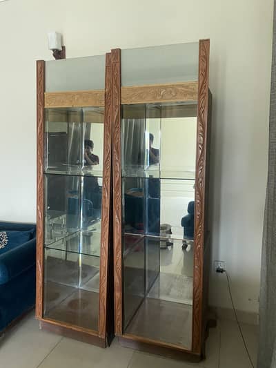 Wooden Glass Shelves