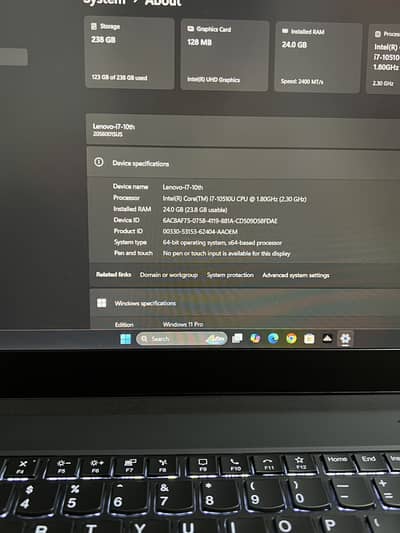 Lenovo i7-10th gen