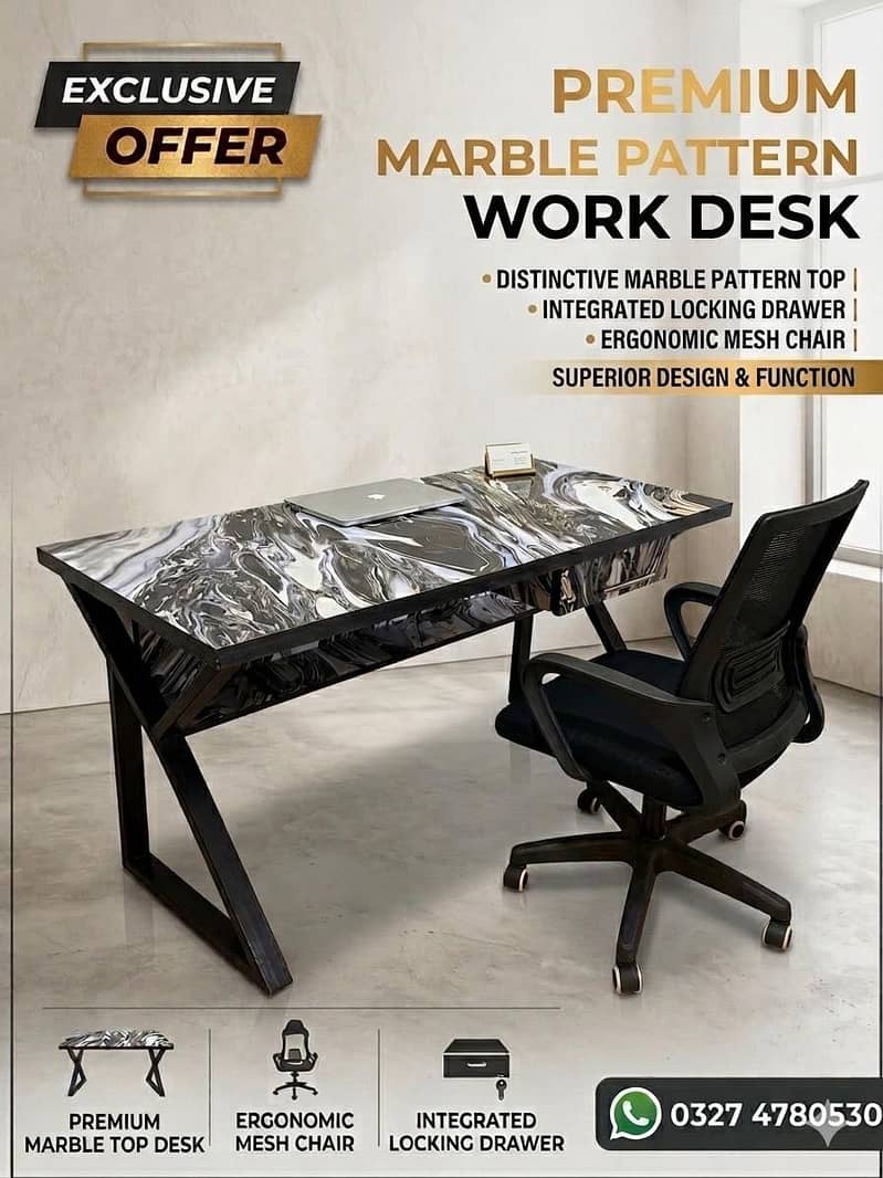 Study Table Office Table Work Station 3