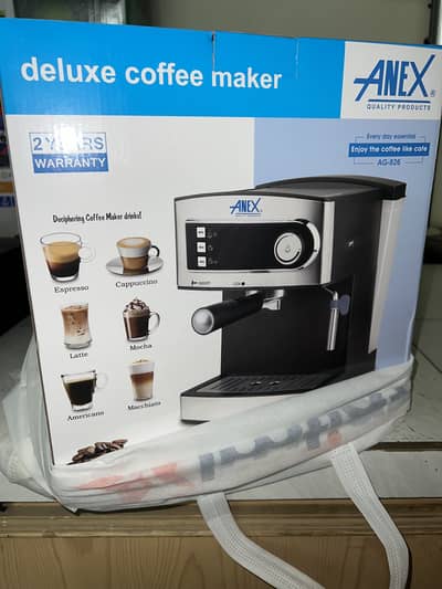 Anex AG-826 Deluxe Coffee Maker – Brand New Espresso Machine (Unused)