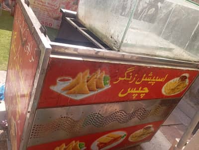 Commercial Deep Fryer / Samosa & Chips Frying Machine with Storage