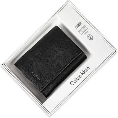 Original CK Men's Leather Trifold Wallet