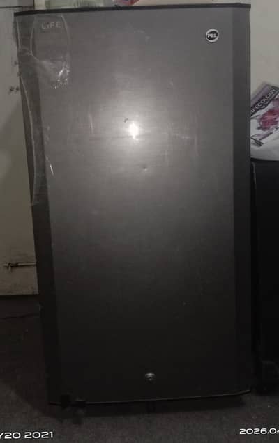 Grey colored perfect room PEL refrigerator