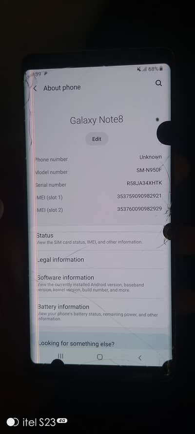 SAMSUNG GALAXY NOT 8