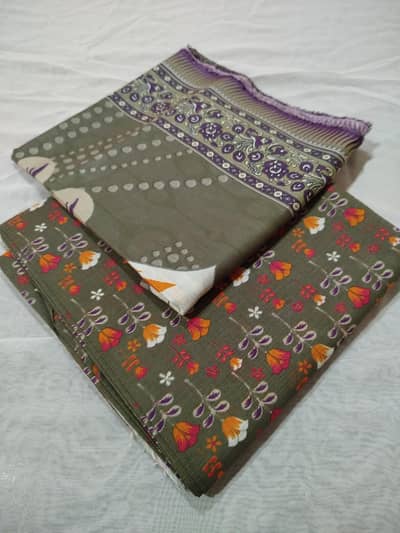 3pc Printed Doria Lawn