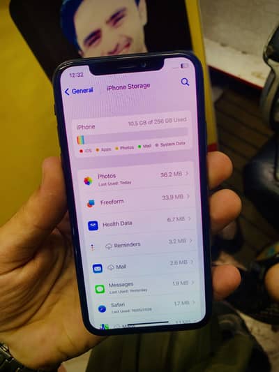 IPhone X pta official approved 256 gb battery change