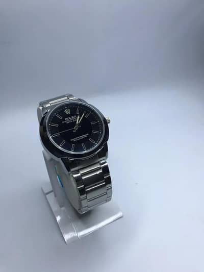 Rolex watch steel with chain