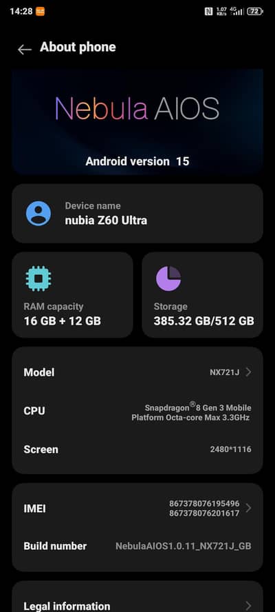 Nubia z60 ultra
