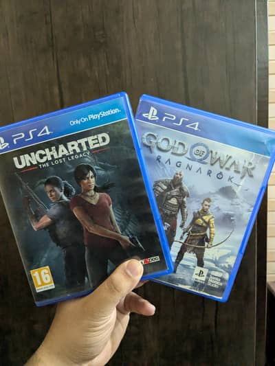 God of war Ragnarok Uncharted lost legacy Ps4