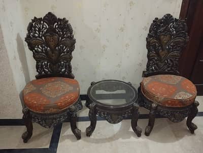 Chinioti Bed Room chairs with table
