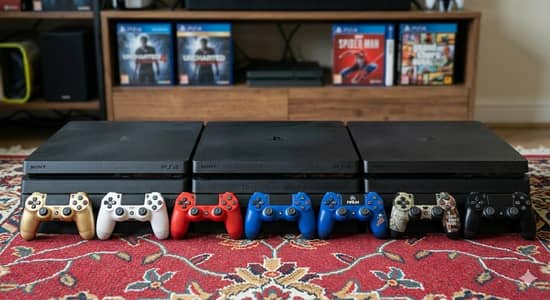 playstation 4 slim new like 2 3 months used with box